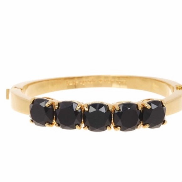 Kate Spade NY Squared Away Hinge Bangle Black NWT - Picture 7 of 9